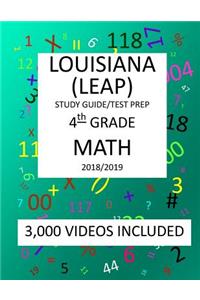 4th Grade LOUISIANA LEAP, 2019 MATH, Test Prep