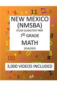 7th Grade NEW MEXICO NMSBA, 2019 MATH, Test Prep