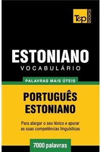 Vocabulário Português-Estoniano - 7000 palavras mais úteis