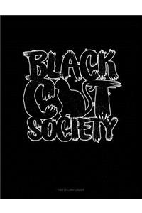 Black Cat Society: Two Column Ledger