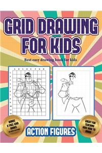 Best easy drawing book for kids (Grid drawing for kids - Action Figures)