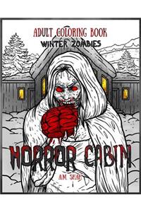 Adult Coloring Book Horror Cabin