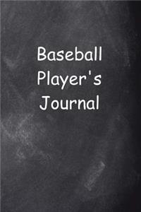 Baseball Player's Journal Chalkboard Design