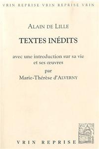 Alain de Lille: Textes Inedits