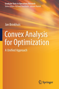 Convex Analysis for Optimization