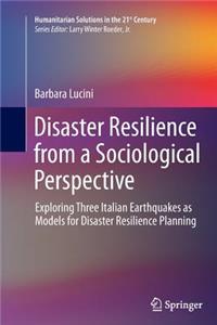 Disaster Resilience from a Sociological Perspective