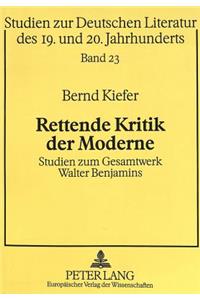 Rettende Kritik Der Moderne