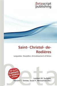 Saint- Christol- de- Rodieres