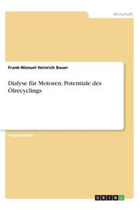 Dialyse für Motoren. Potentiale des Ölrecyclings