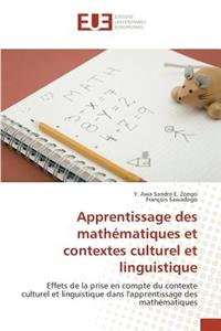 Apprentissage Des Mathématiques Et Contextes Culturel Et Linguistique