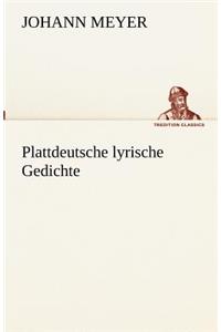 Plattdeutsche Lyrische Gedichte