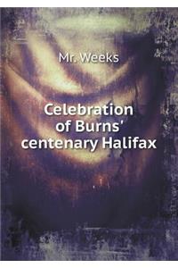Celebration of Burns' Centenary Halifax