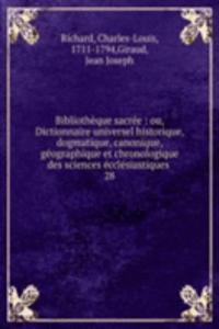 Bibliotheque sacree