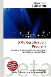 XML Certification Program