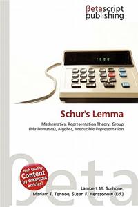 Schur's Lemma
