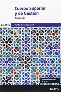 Cuerpo Superior de Administradores, Cuerpo de Gestion de la Junta de Andalucia. Temario III