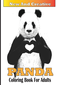 New And Creative Panda Coloring Book For Adults