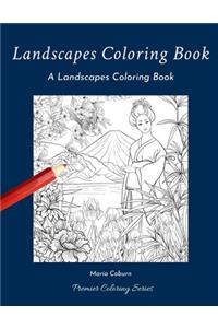 Landscapes Coloring Book