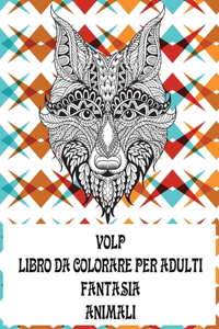 Libro da colorare per adulti - Animali - Fantasia - Volpe