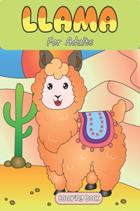 Llama Coloring Book For Adults