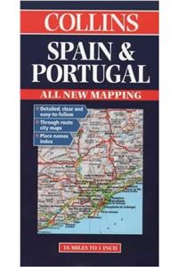 Collins Spain and Portugal Road Map