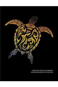 Honu Sea Turtle Polynesian Hawaiian Maori Art Notebook