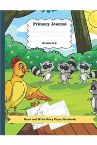 Primary Journal Grades K-2 Draw and Write Story Paper Notebook