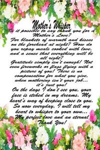 Mother's Whisper Watercolor Floral Journal