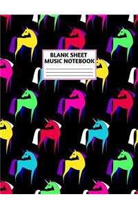 Blank Sheet Music Notebook