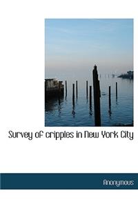 Survey of Cripples in New York City