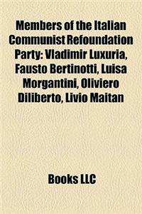 Members of the Italian Communist Refoundation Party