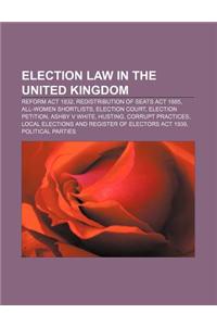 Election Law in the United Kingdom