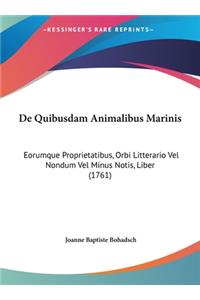 De Quibusdam Animalibus Marinis