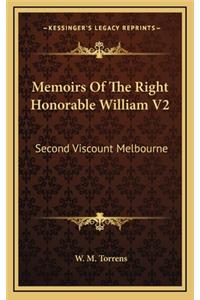 Memoirs of the Right Honorable William V2