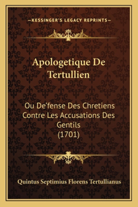 Apologetique De Tertullien