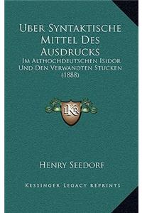Uber Syntaktische Mittel Des Ausdrucks
