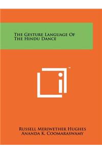 Gesture Language Of The Hindu Dance