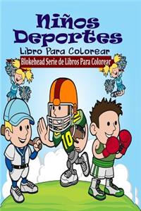 Niños Deportes Libro Para Colorear