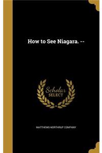 How to See Niagara. --