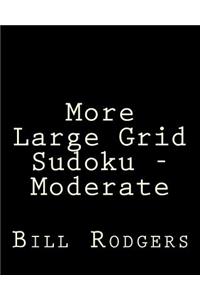 More Large Grid Sudoku - Moderate