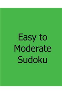 Easy to Moderate Sudoku