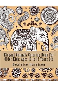 Elegant Animals Coloring Book for Older Kids
