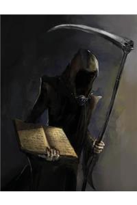 The Reaper's Ledger Blank Sketchbook