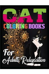 cat coloring books for adults relaxation
