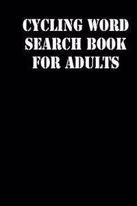 Cycling Word Search Book For Adults