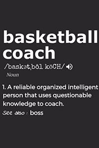 Basketball Coach Noun 1. Reliable Organized Intelligent Person That Uses Questionable Knowledge To Coach. See Also