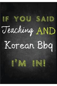 If You Said Teaching