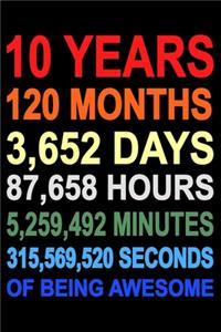 10 Years Of Being Awesome