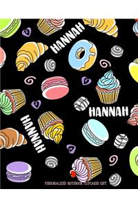 Hannah Personalized Notebook Cupcakes Gift