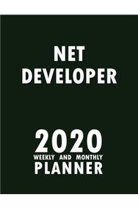 Net Developer 2020 Weekly and Monthly Planner